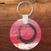 Porte-clés Magenta Zen Circle Keychain (Recto)