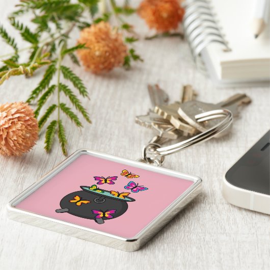 Porte-clés Magical Butterflies from a cauldron (Côté)