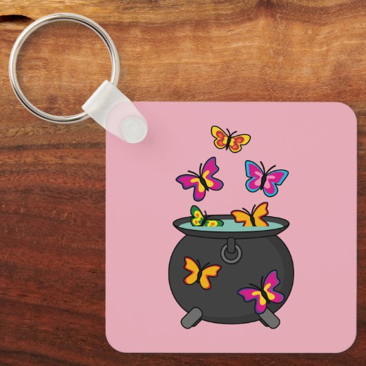 Porte-clés Magical Butterflies from a cauldron (Recto)
