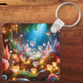 Porte-clés Magical Glowing Flowers Heart Garden (Verso)