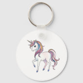 Porte-clés Magical Unicorn Dreams - Whimsical Imaginaire Desi (Verso)