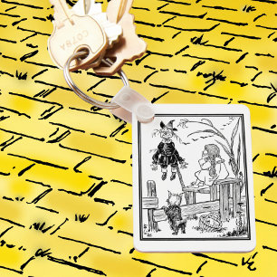 Porte-clés Magicien d'Oz vintage, Dorothy Toto rencontre l'ép