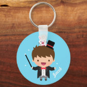 Porte-clés Magicien Garçon Magique Bunny Trick pour enfants (Recto)