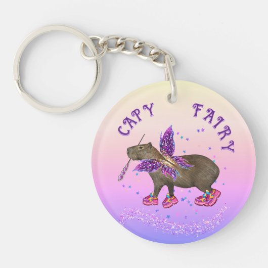 Porte-clés Magie de Capybara Fée (Devant)