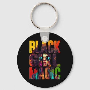 Porte-clés Magie de fille noire Afro Reine afro-américaine no