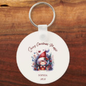 Porte-clés Magie de Noël enneigée (Recto)