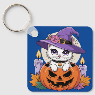 Porte-clés Magie des chats d'automne