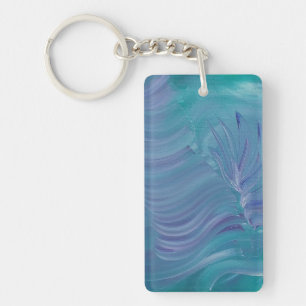 Porte-clés Magie sous-marine, art abstrait coloré unique