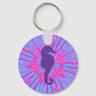 Porte-clés Magie Violette Hippocampe
