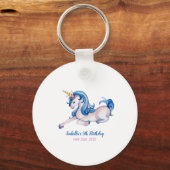 Porte-clés Magique Unicorn Arc en ciel 5e fête d'anniversaire (Recto)