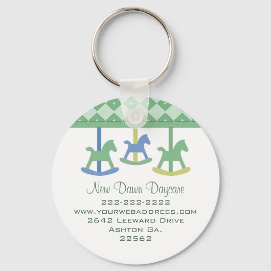 Porte-clés Magnet d'affaires du carrousel pour bébés (Recto)