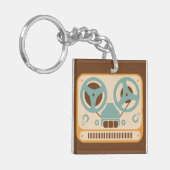 Porte-clés Magnétophone analogue bobine à bobine (Devant gauche)