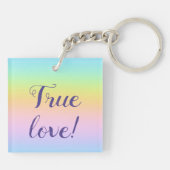 Porte-clés Magnificent Pastel Rainbow Wedding (Dos)