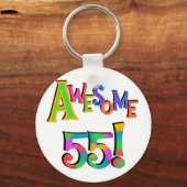 Porte-clés Magnifique 55 T-shirts et cadeaux d'anniversaire (Recto)
