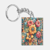 Porte-clés Magnifique bouquet de fleurs (Devant gauche)