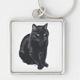 Porte-clés Magnifique Chat Noir