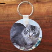 Porte-clés Magnifique Chat Relaxant (Recto)