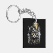 Porte-clés Magnifique chat steampunk (Devant gauche)