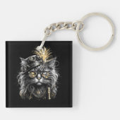 Porte-clés Magnifique chat steampunk (Dos)