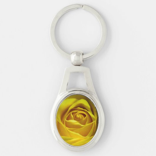 Porte-clés Magnifique image macro rose jaune (Devant)