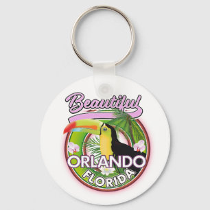 Porte-clés Magnifique logo de voyage Miami Orlando