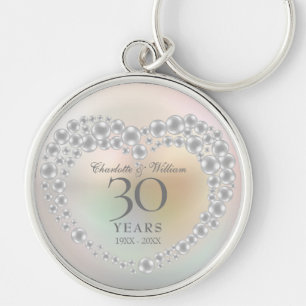 Porte-clés Magnifique perle 30e anniversaire de mariage