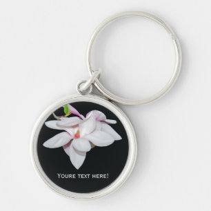 Porte-clés Magnolia blanc