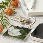 Porte-clés Magnolia blanche (Devant Droit)