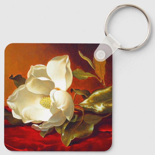 Porte-clés Magnolia sur Red Velvet Martin Johnson Heade (Dos)