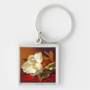 Porte-clés Magnolia sur Red Velvet Martin Johnson Heade