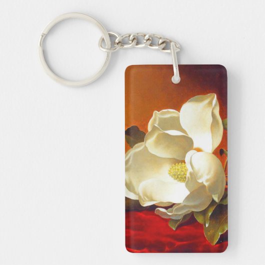 Porte-clés Magnolia sur Red Velvet Martin Johnson Heade (Devant)