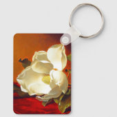 Porte-clés Magnolia sur Red Velvet Martin Johnson Heade (Verso)