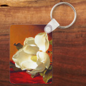 Porte-clés Magnolia sur Red Velvet Martin Johnson Heade (Verso)