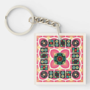 Porte-clés Mah Jongg Fan 2025 Porte - clé