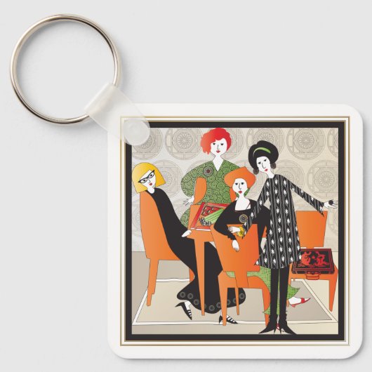 Porte-clés Mah Jongg Porte - clé de jeu (Recto)