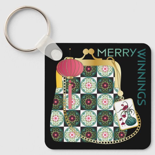 Porte-clés Mah Jongg Porte - clé de vacances (Recto)