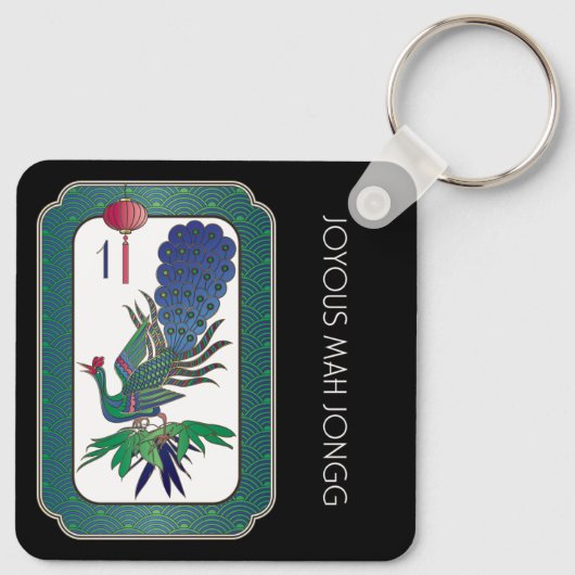Porte-clés Mah Jongg Porte - clé de vacances (Dos)
