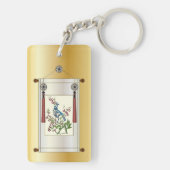 Porte-clés Mah Jongg Porte - clé du Cabinet rouge (Dos)