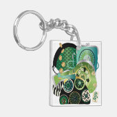 Porte-clés Mah Jongg Purge Porte - clé vert/rouge (Devant gauche)