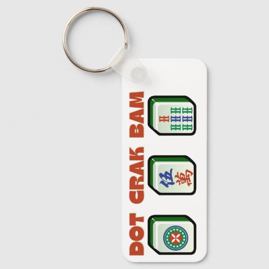 Porte-clés Mahjong Dot Crak Bam (Recto)