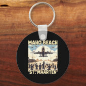 Porte-clés Maho Beach St. Maarten (Recto)