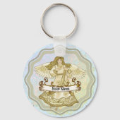 Porte-clés Mai Anniversaire Angel anniversaire personnalisés  (Recto)