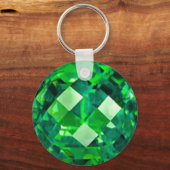 Porte-clés mai EMERALD BIRTHSTONE GEM (Recto)