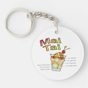 PORTE-CLÉS MAI TAI COCKTAIL RECEIL ART