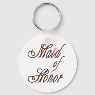 Porte-clés Maid of Honor Classy Browns