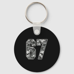 Porte-clés Maillot camouflage #67 Numéro 67 Uniforme Favori d