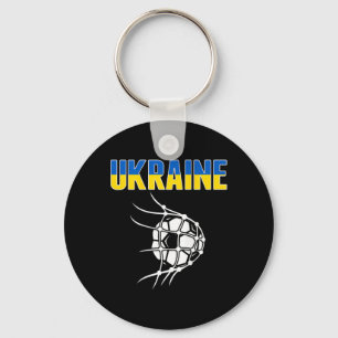 Porte-clés Maillot de fans de football d'Ukraine - Drapeau uk