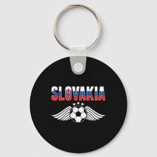 Porte-clés Maillot de fans de football slovaques - Drapeau sl