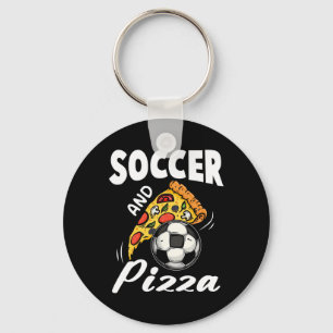 Porte-clés Maillot de foot et de pizza T-shirt drôle de pizza