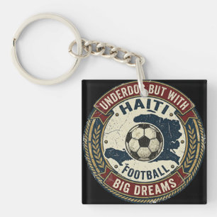 Porte-clés Maillot de Football Haïti Coupe du Monde 2026 Outs